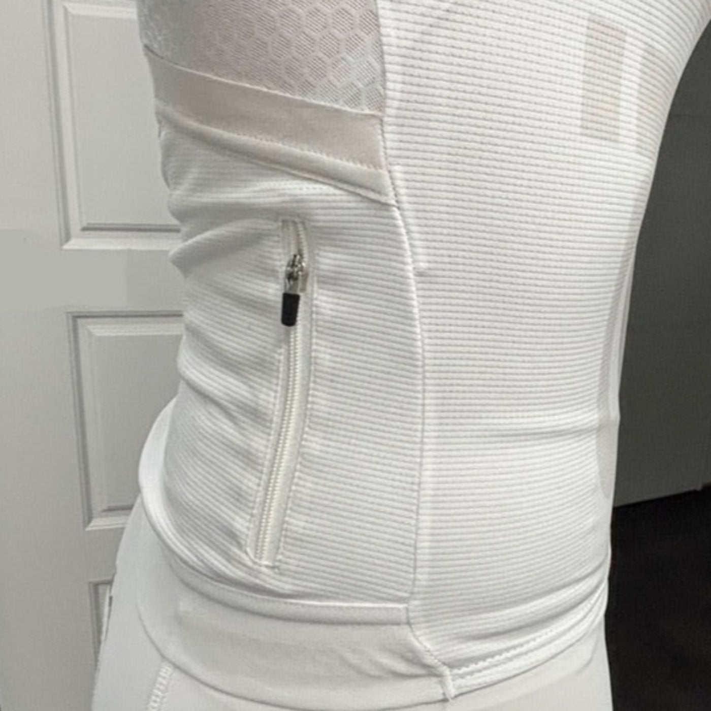 Moda Bici Elite Unisex Jersey White & light grey - 3.8 oz/110 gr