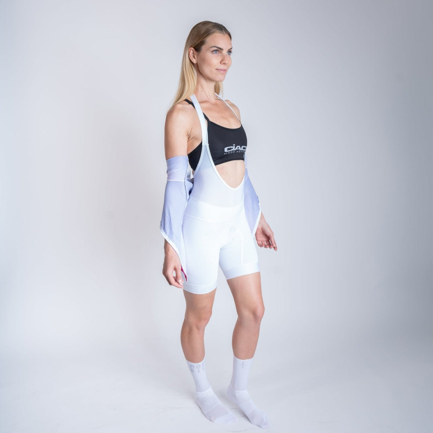 Gara Women Bib Shorts Cycling White – Veneto Sportswear