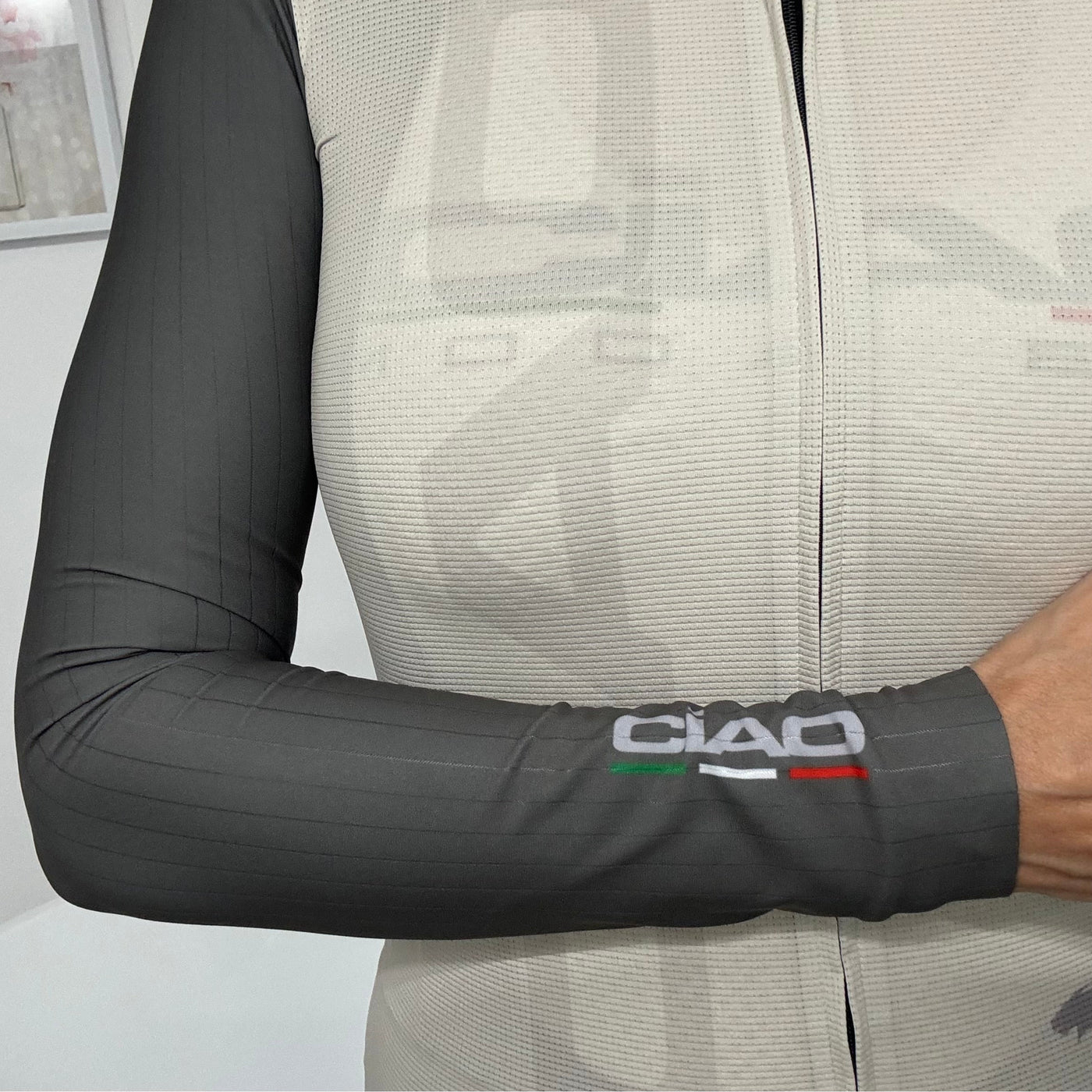 Moda Bici Elite Unisex LONG SLEEVES JERSEY Sand & Sand Grey tones