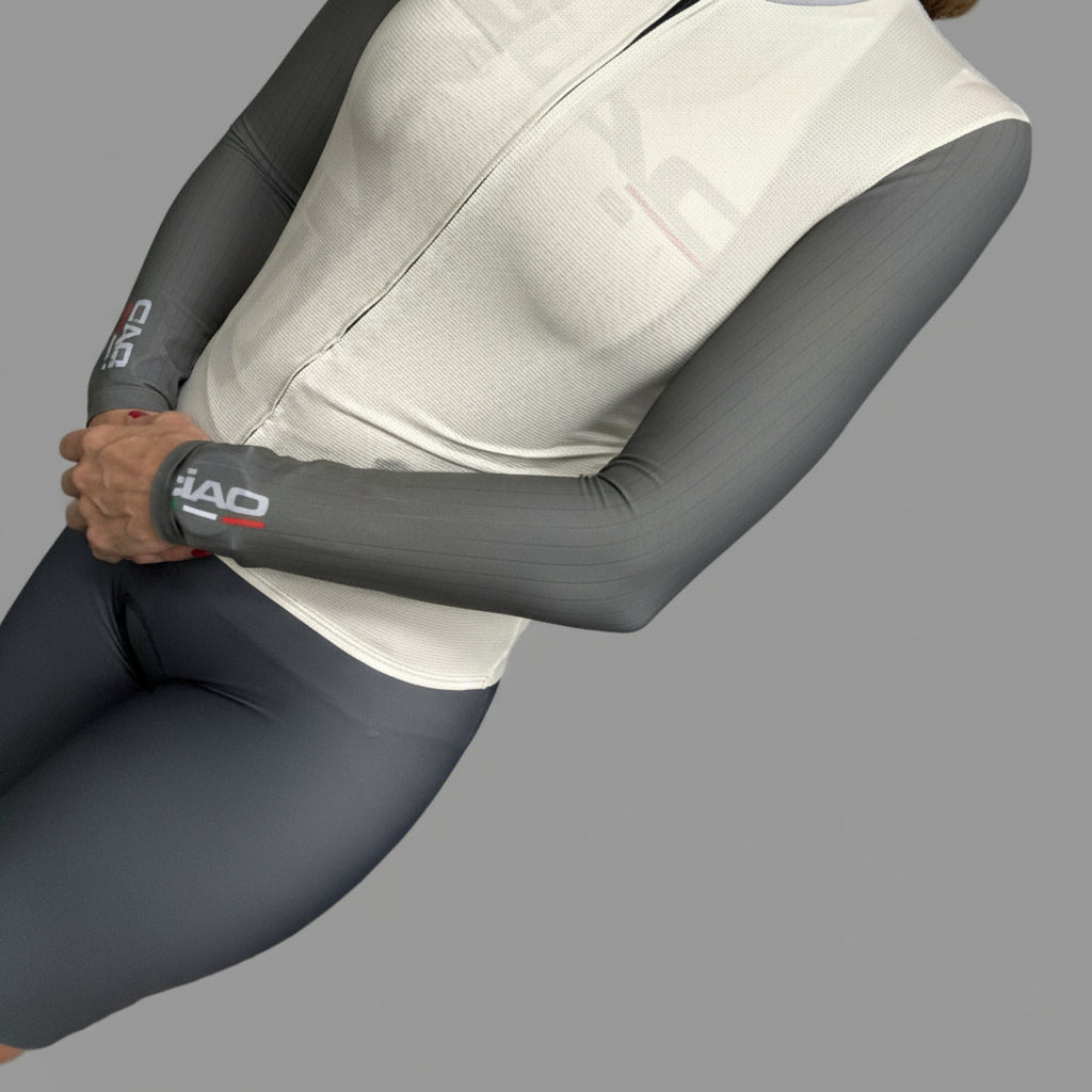 Moda Bici Elite Unisex LONG SLEEVES JERSEY Sand & Sand Grey tones