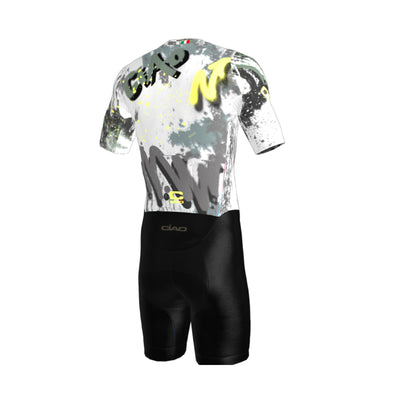 Elite Triathlon Unisex Body GRAFFITI GREY/GREEN FLUO