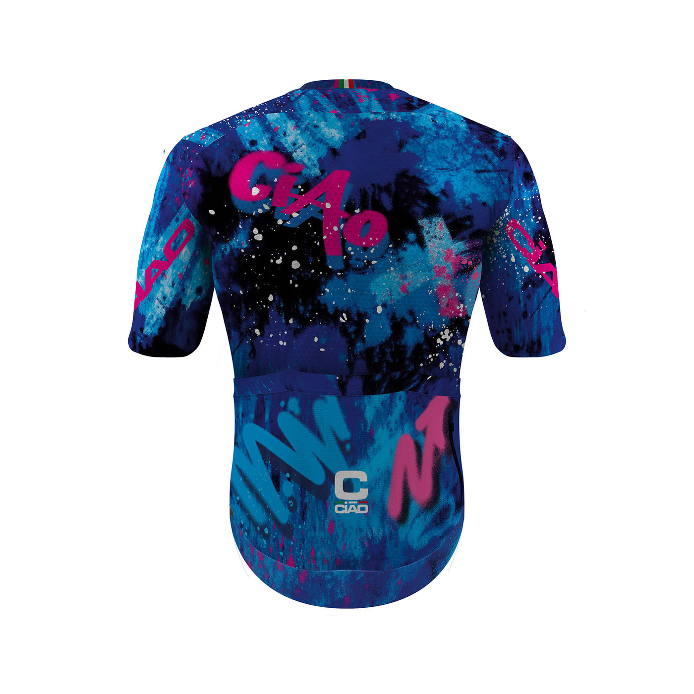 MODA BICI ELITE UNISEX JERSEY GRAFFITI BLUE/PINK FLU0