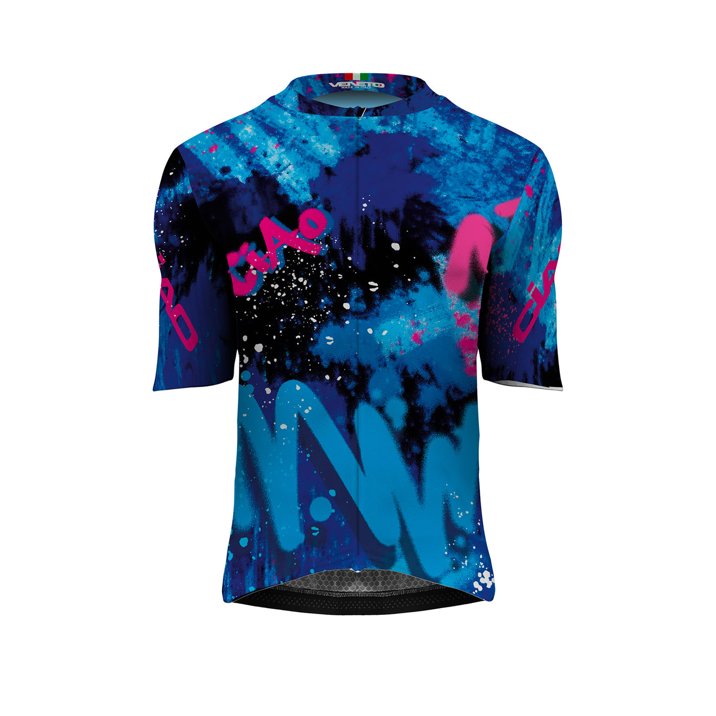 MODA BICI ELITE UNISEX JERSEY GRAFFITI BLUE/PINK FLU0