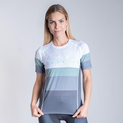 Moda Bici Unisex Running Jersey White & Grey