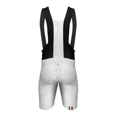 Mens Comfort Bib Short White 6.1 oz